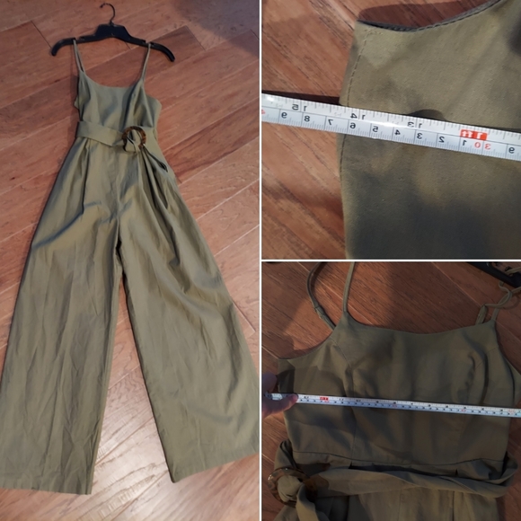 SOLD*Favlux Jumpsuit, Small, muddy green - Picture 3 of 8